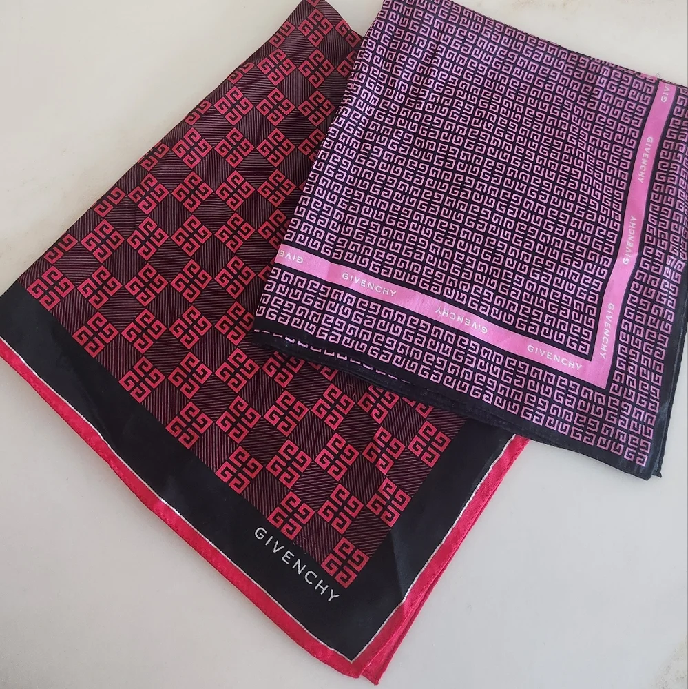 Set Of 2 Givenchy Scarves. Keep One & Sell One! Or Gift One! Holidays Are Coming - Picture 4 of 15